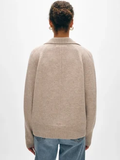 Cashmere Easy Polo Sweater