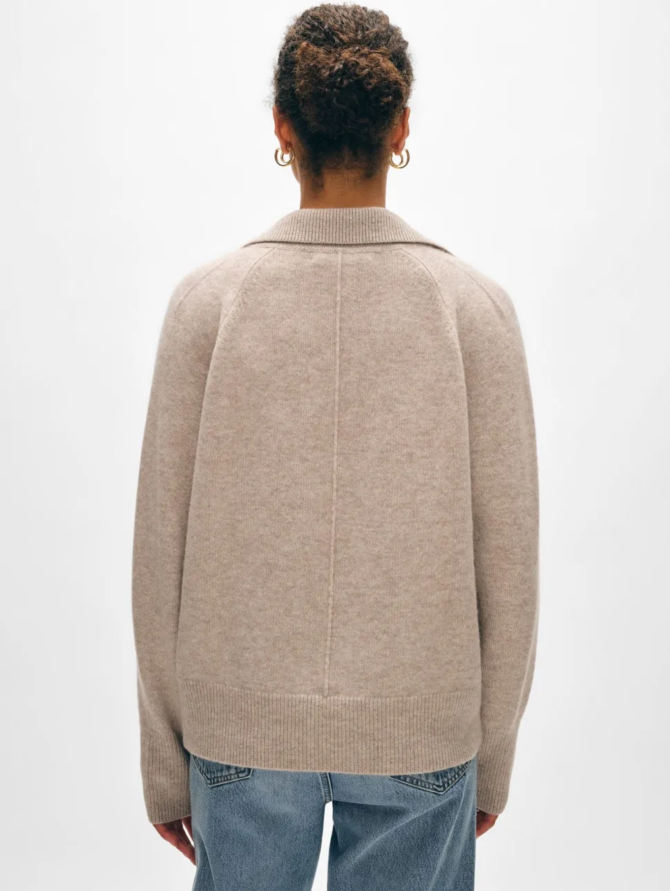 Cashmere Easy Polo Sweater