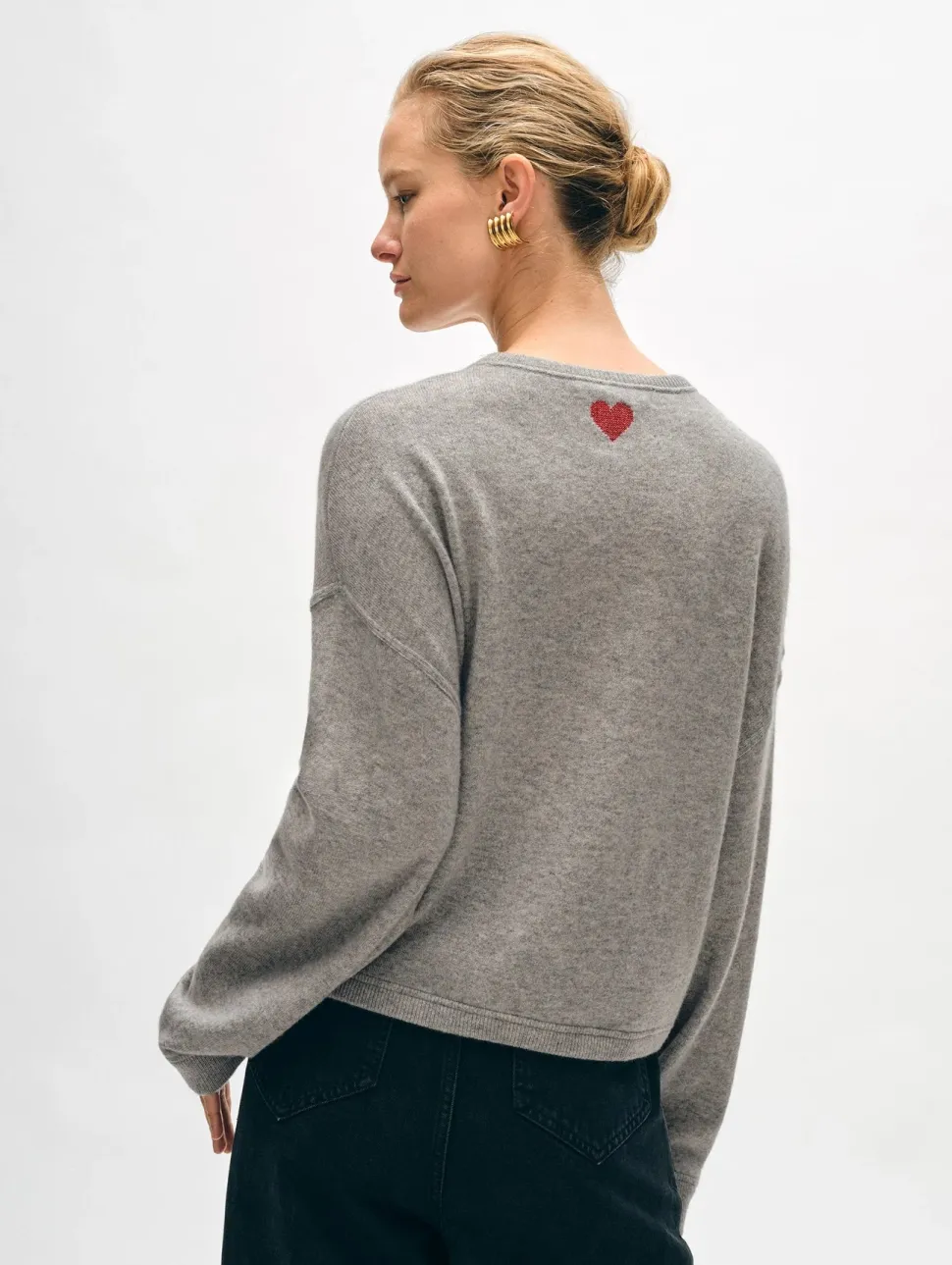 Cashmere Mini Heart Sweatshirt