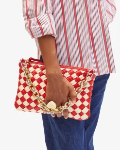 Flat Clutch - Rossa Checker