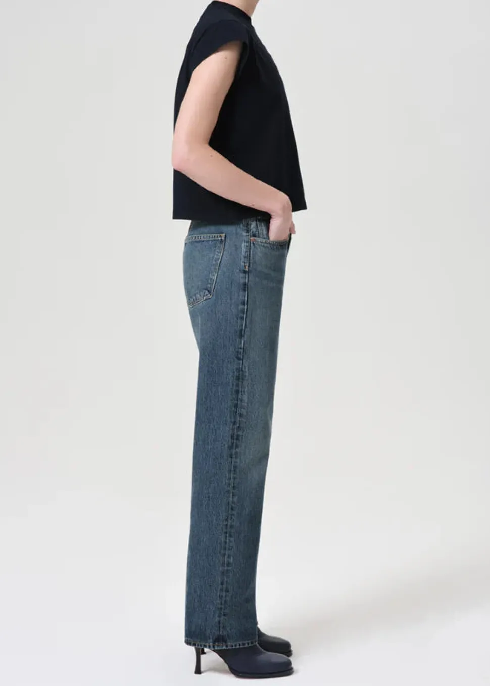 Fran Low Slung Jean in Dwell