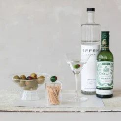 Glass Bowl With Handblown Glass Olive
