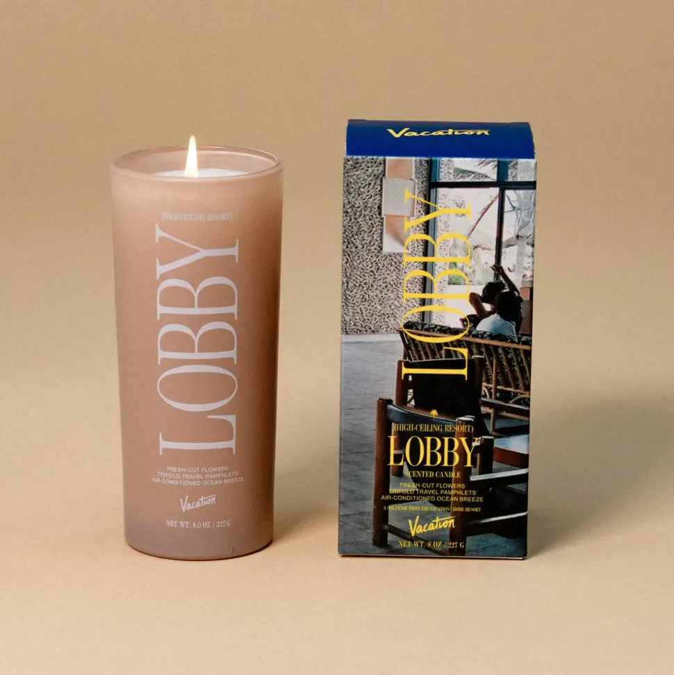 High Ceiling Resort Lobby Candle