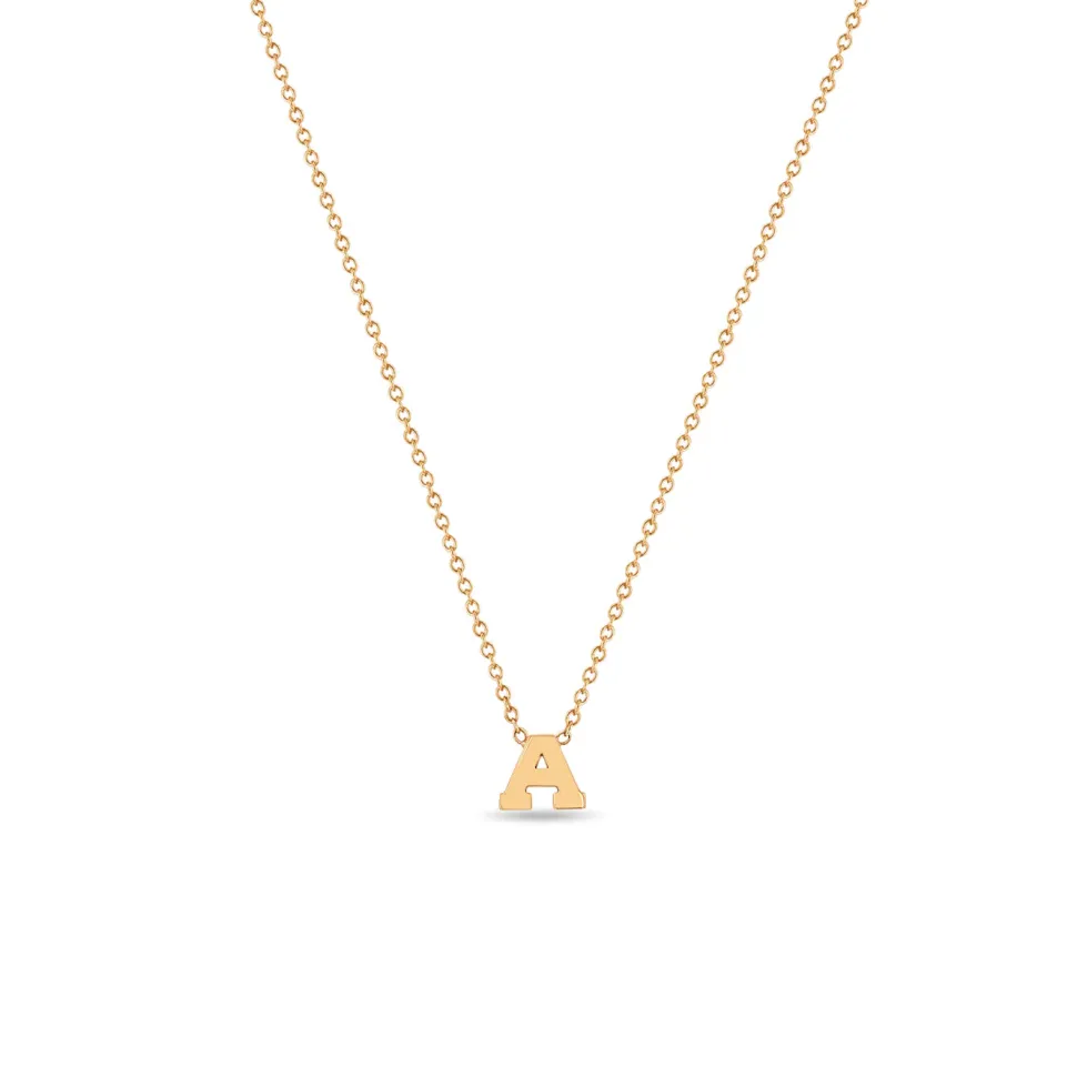 14k Gold Initial Necklace