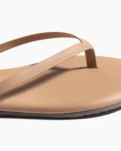 Lily Nude Flip Flops in Matte Cocobutter
