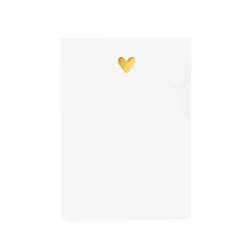 Mini Note Pad - Gold Heart