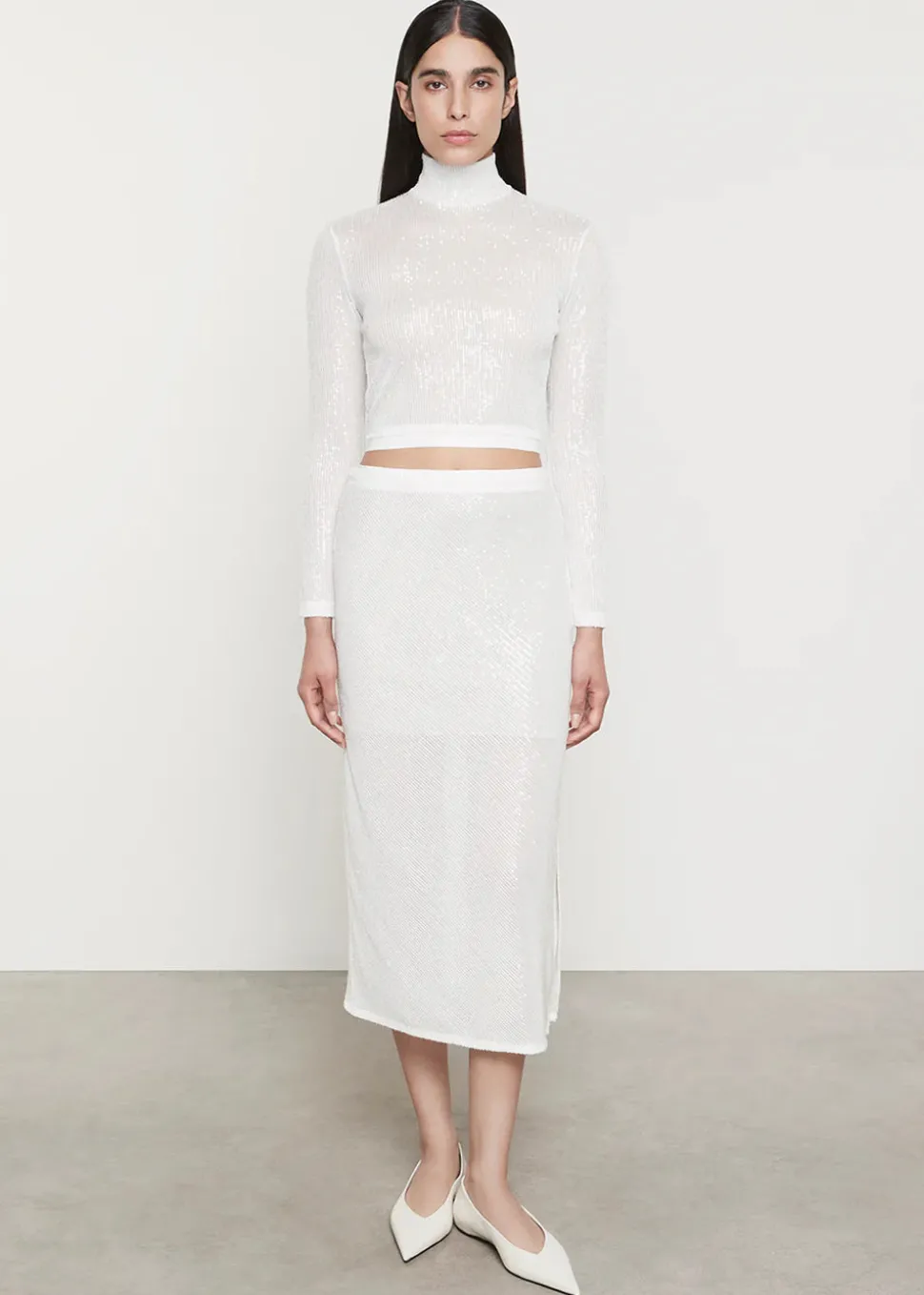 Sequin Bias Skirt