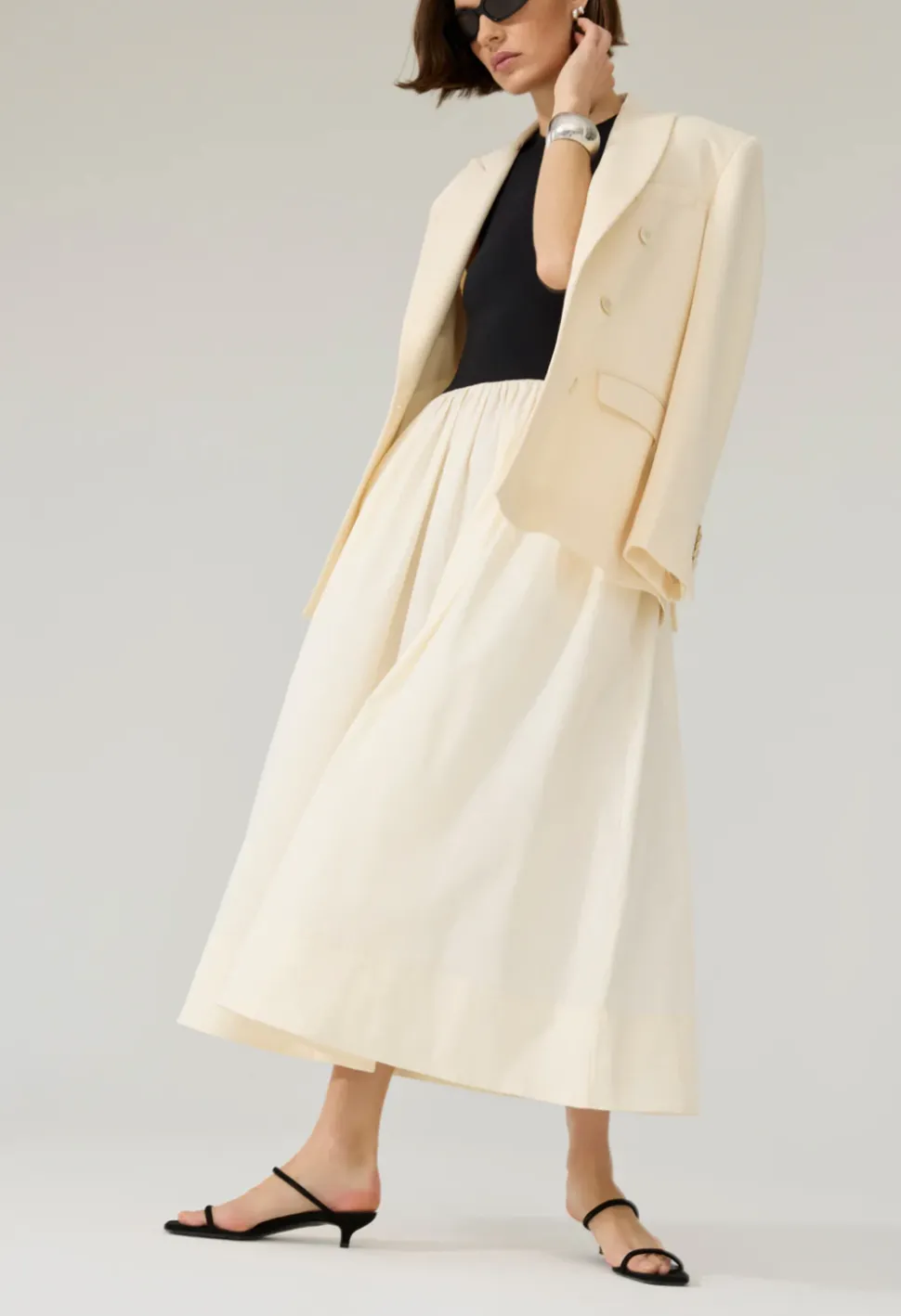 The RSVP Dress - Black + Cream
